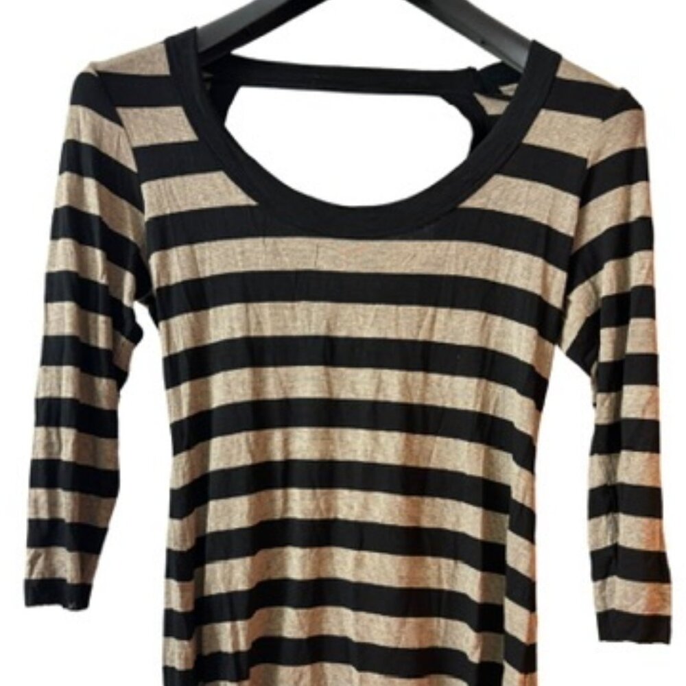 Bailey 44 Striped Cutout Back Bodycon Top